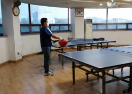 **중학교.탁구교실. 소독