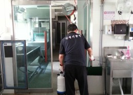 학교 급식실. 조리실