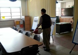 ** 중학교 방역