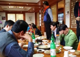 방역협회 서울지회 경기지회 남한산성에서 식사중